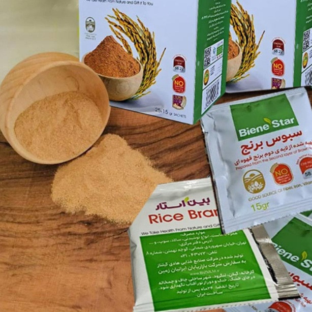 قیمت آنلاین سبوس برنج قهوه ای/پک دو عددی سبوس برنج قهوهای