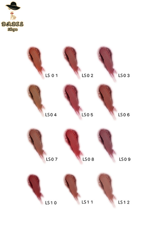 نمونه رنگ ها و مدل های رژ لب جامد شال کوین